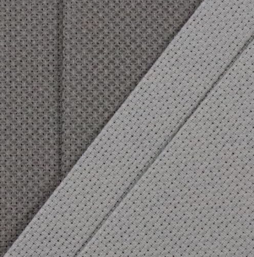 Image of KCS 4 /6 pc of 12 inch x 18 inch(30cmx45cm) 16 Count Cotton Aida Cloth Cross Stitch Fabric (4 pc,Medium Grey+Dark Grey)