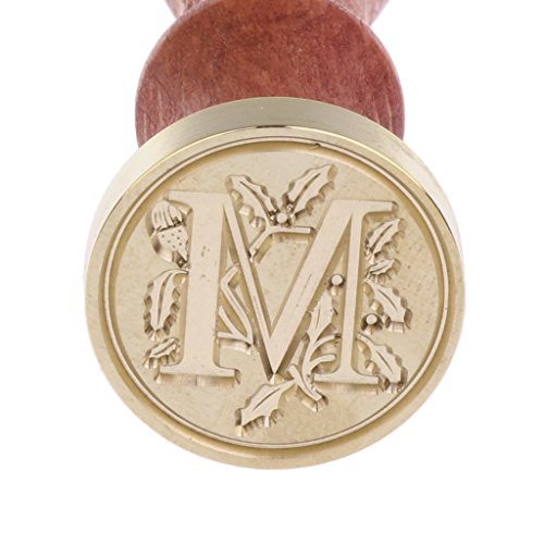 DYNWAVE Diy Cabeça de Bronze 26 Carta a-Z Selo de Cera de Vedação de Madeira Lidar com Scrapbookinp