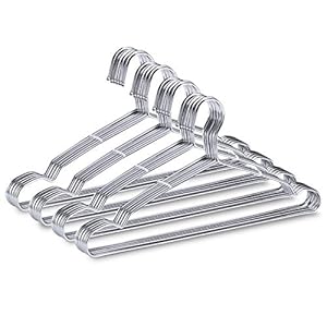 Coat Hangers, 40 Pack Wire Hangers Stainless Steel Metal Hangers Heavy Duty Hangers, Ultra Thin Clothes Hangers 16.5in