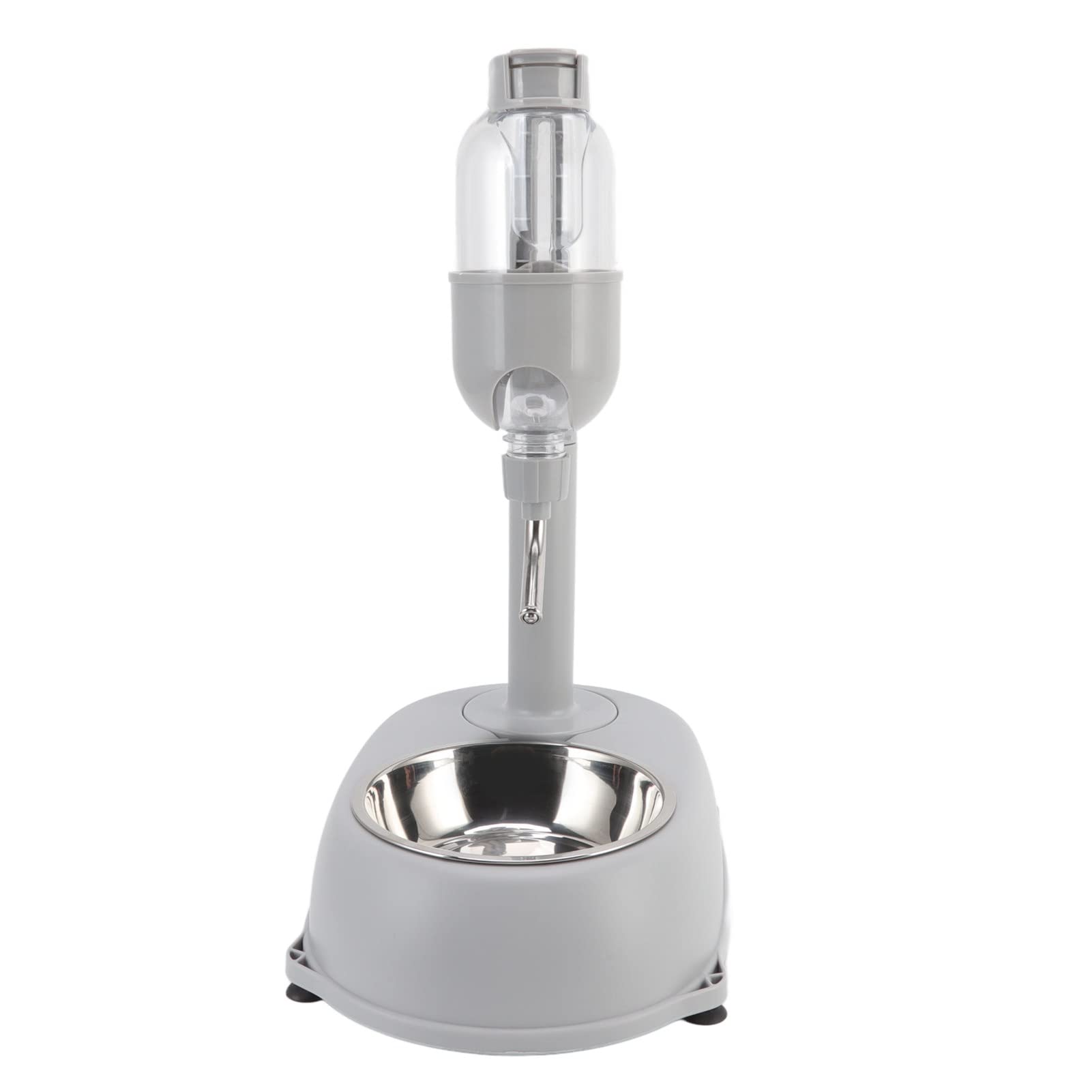Distributeur d'eau pour animaux de compagnie, hauteur réglable 3 niveaux, bol avec bouteille anti-goutte 500 ml, récipient amovible sans BPA pour chats et petits chiens, fontaine