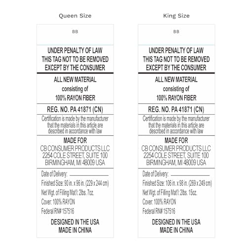 Image of LUXOME Lightweight Blanket | 100% Rayon (Viscose) from Bamboo Fabric & Fill | King /Cal King - 98 inchx92 inch | Thermal-Regulating | Ivory