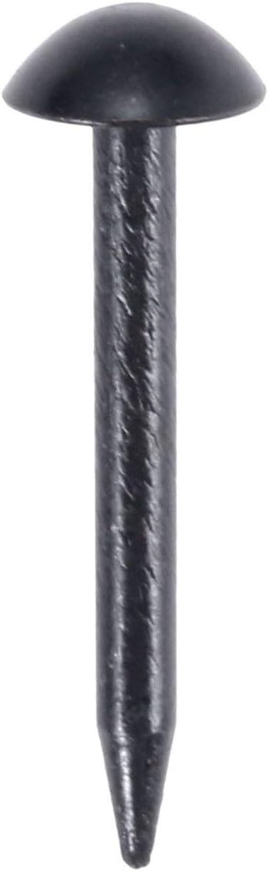 Screw pins for upholstery，10-100pcs Black Upholstery Nails Round Head Metal Pushpins Vintage Tacks Sofa Decor 5/7/9/11/19x17mm (Color : 5x17mm 20pcs) (Color : 7x17mm 20pcs) ( Color : 5x17mm 200pcs )