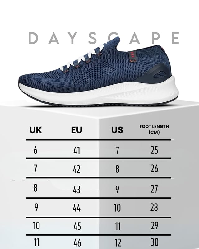 Image of ELEVAR Dayscape Sports & Running Shoes for Men | Ultra-Light Aeroknit Upper with Air-Cooling Tech | Soft & Comfortable HyperFoam Cushioned Shoes for Boys | Also Perfect for Gym, Walking