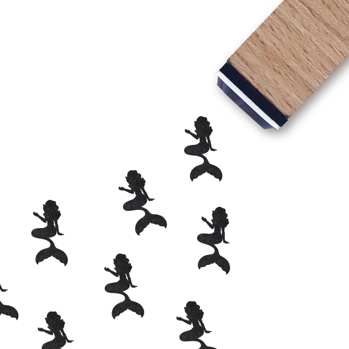 Amazon.com: Mermaid Rubber Stamp, 3/5 Inch Small Mini Stamp