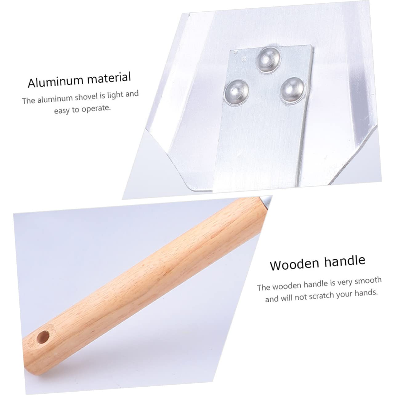 MAGICLULU Pala per Pizza Manico in Legno Staccabile Spatola per Pizza Facile da Pulire e Assemblare Utensile per Cottura e Dolci