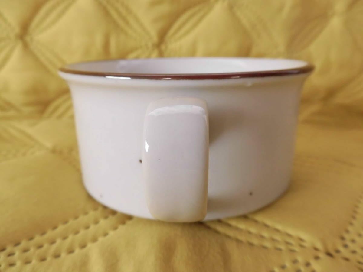 Amazon.co.jp: ミスド スープカップ 陶器製/ミスタードーナツ 