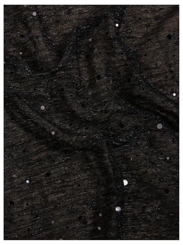 Image of Floerns Women's Sequin Bandana Square Scarf Silk Scarves Mesh Shawl and Wrap for Evening Dresses