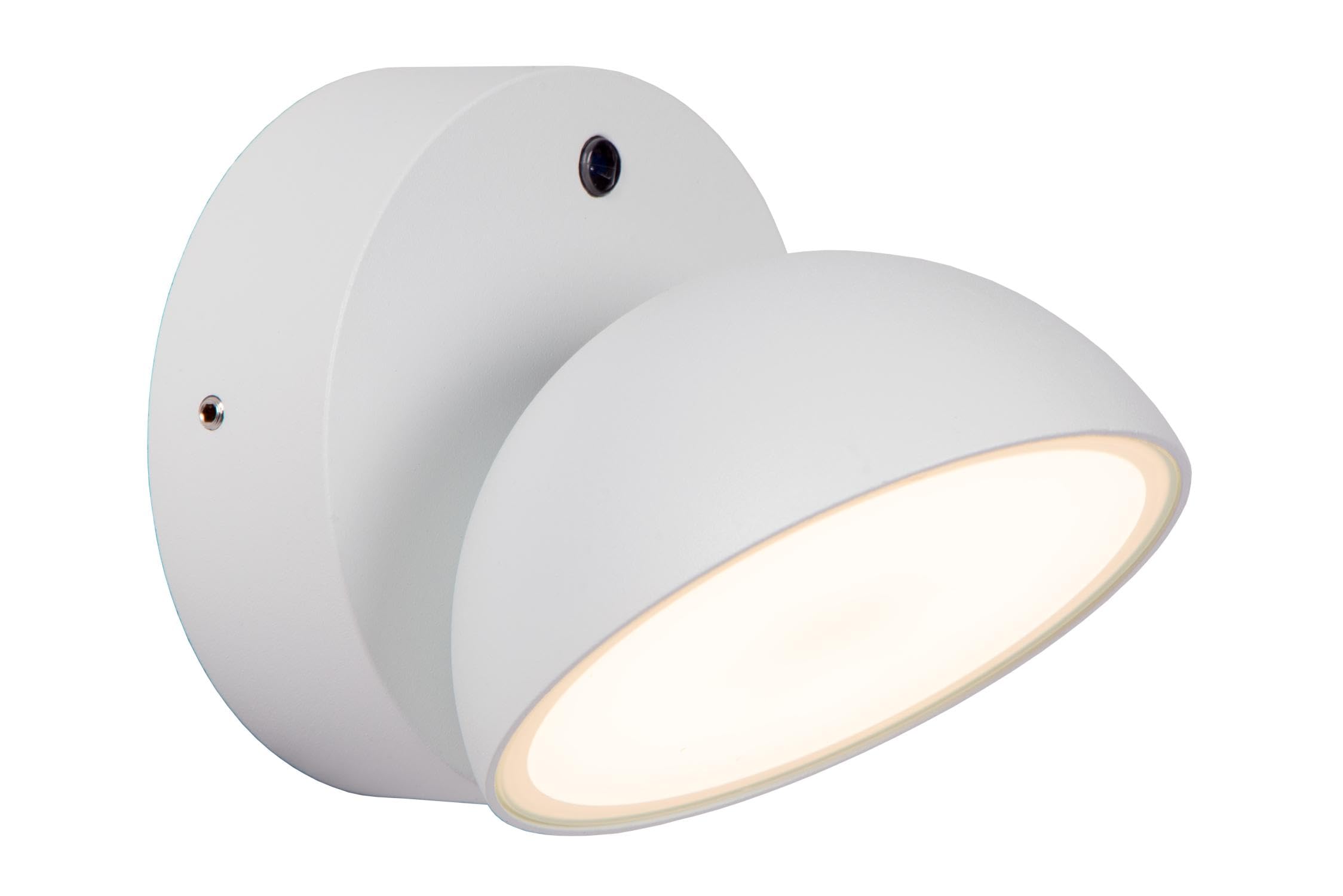LUCIDE FINN - Wall Light Indoor/Outdoor - LED - 1x12W 3000K - IP54 - Day/Night Sensor - White