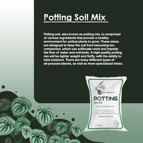 Image of EarthPower Potting Soil Mix for Plants 25 Kg | Soil for Plants | Soil and Fertilizer for Plants | Mix for Plants Home Garden | Made with Vermi Coco Pit Neem Cake etc 25kg