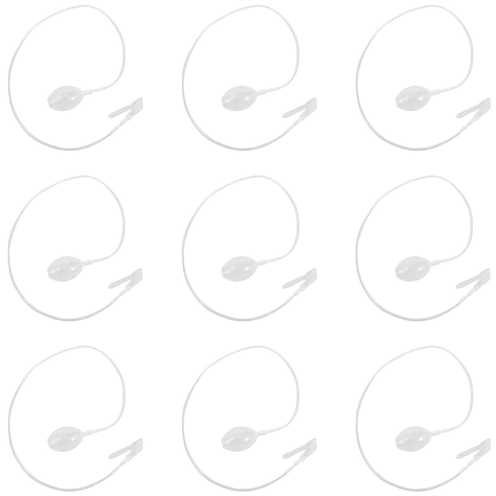 HOMSFOU Accesorios para Sombreros Infantiles con Orejas Móviles 10 Piezas de Plástico Transparente con Tubo de 80 CM y Fácil Instalación para Cosplay y Manualidades