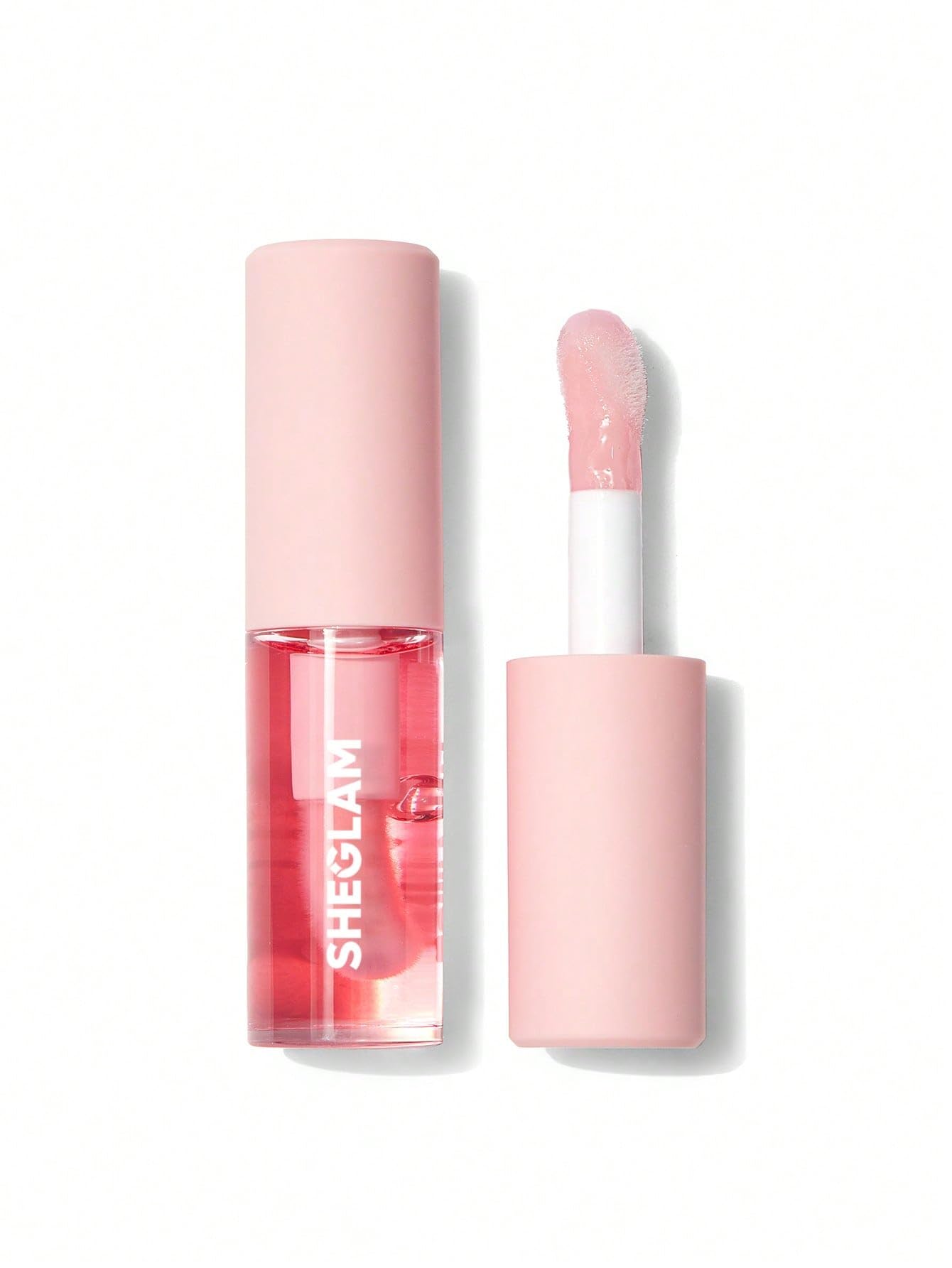 SHEGLAM- Moisturizing Jelly Wow Hydrating Lip Oil- Clear Lip Gloss Plumping Non-Sticky Lip Care High Shine Finish Nourishing Strawberry Extract Liquid Lip Cosmetics Winter Lip Gloss (Berry Involved)