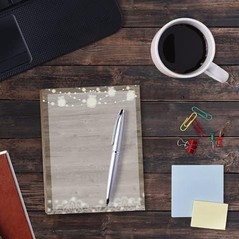 Miniatura 6 de Stonehouse Collection Bloc de notas rústico bloc de notas de lista de tareas hechas en Estados Unidos, artículos de papelería linda, suministros de