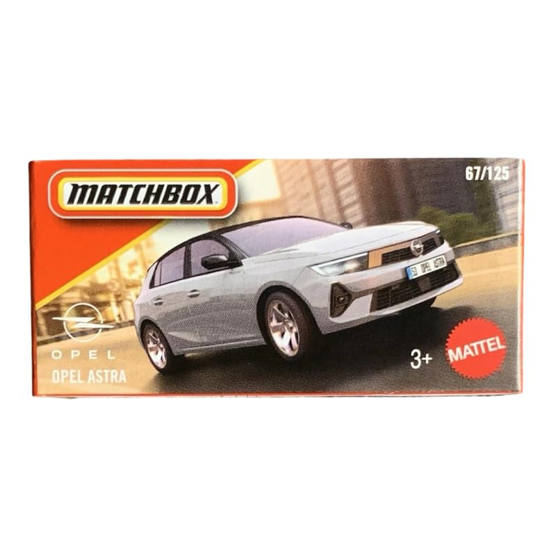 Image of Hot Wheels 2026 Match Box Opel Astra for 3 Years & Above 67 /125 (Grey)