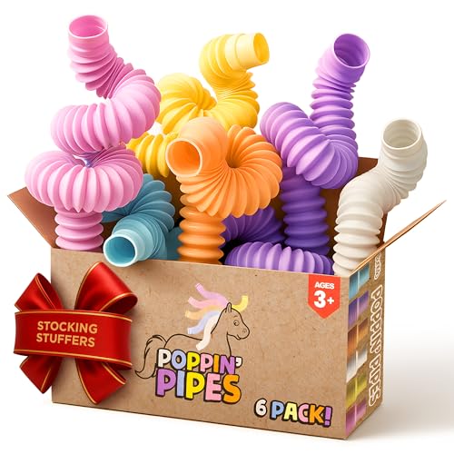 BUNMO Pop Tubes Sensory Toys 6 Pack