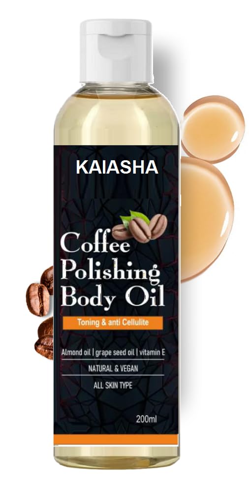 Skin Brightening Coffee Oil – Body Polishing & Daily After Bath Use Massage Oil-image-34