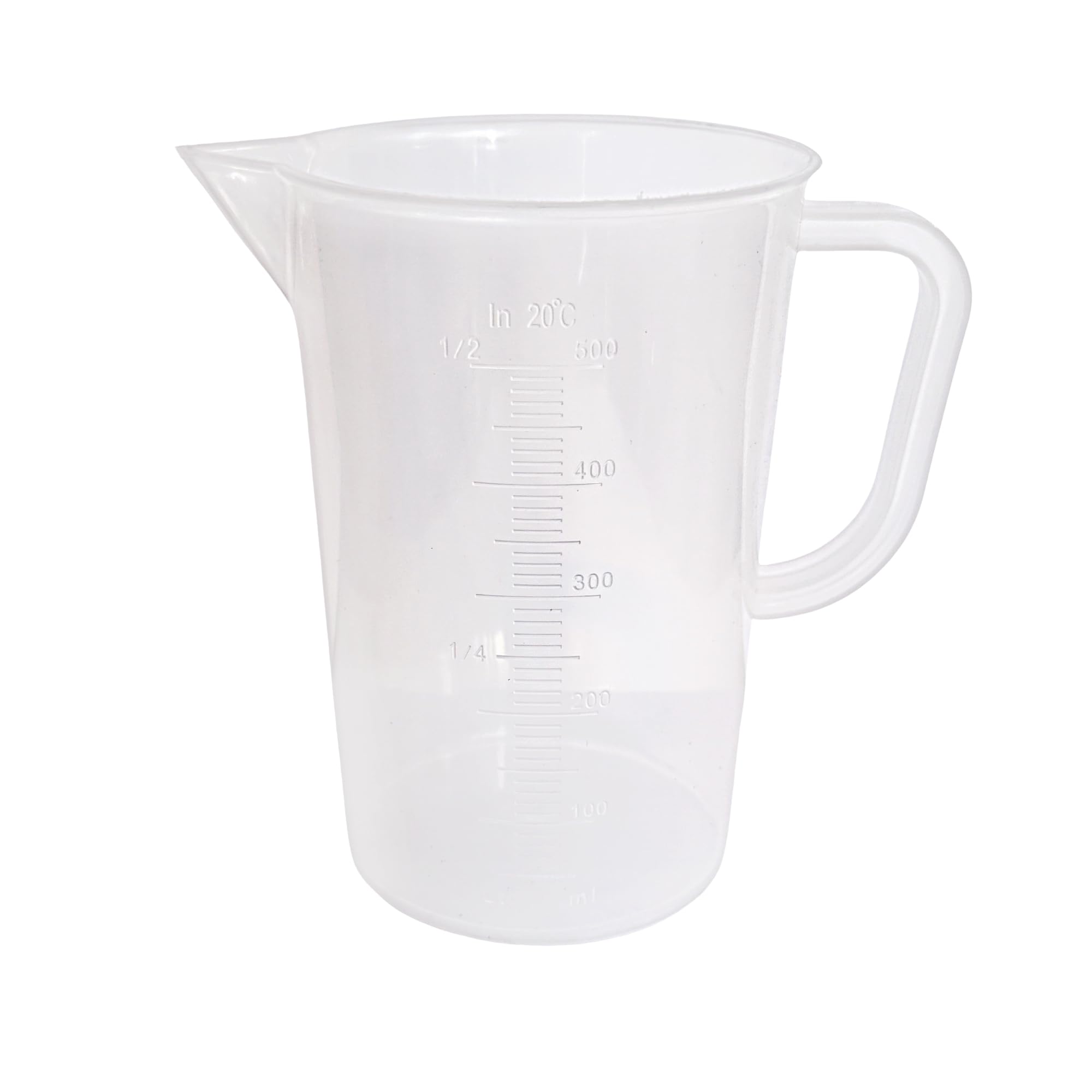 Measuring Jug 50ml–5L | Graduated Tritan Plastic Liquid Measuring Jugs | Large & Small Mixing Pitchers with Easy Read Markings & Drip-Free Spout | Kitchen, Gardening & DIY Use (1, 500ML)