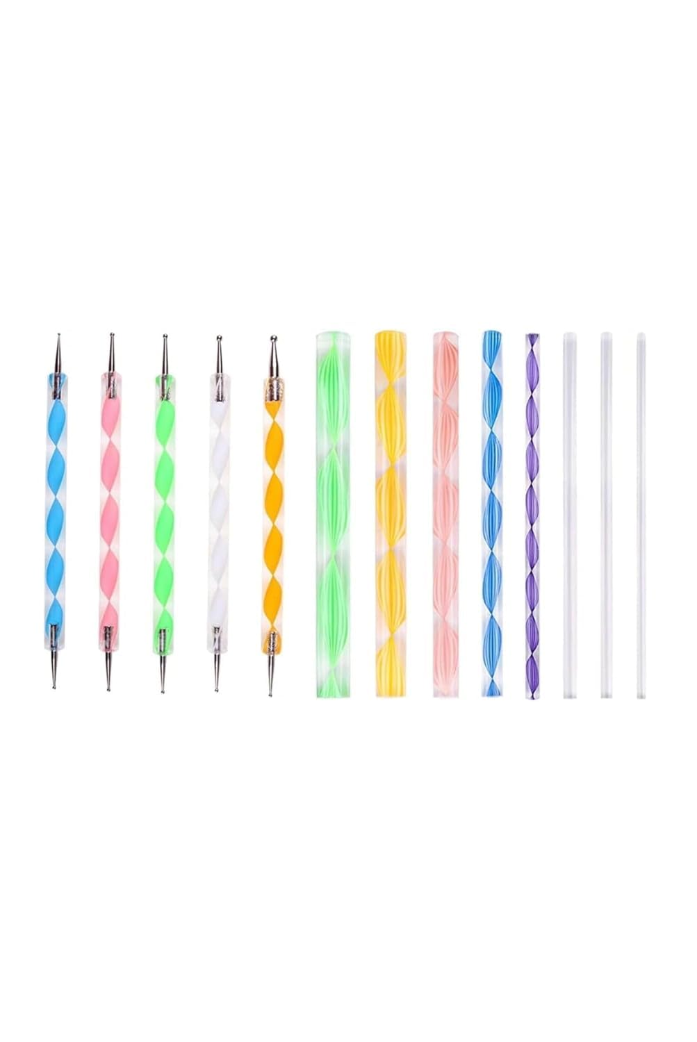 Mandala Dotting Tools Set for Painting, Rock Art, Nail Art & Polymer Clay – 13 Pcs Multicolour Ball Stylus Pens, Metal Dotting Tools for DIY Craft, Clay Modeling, Embossing & Stone Painting-image-24