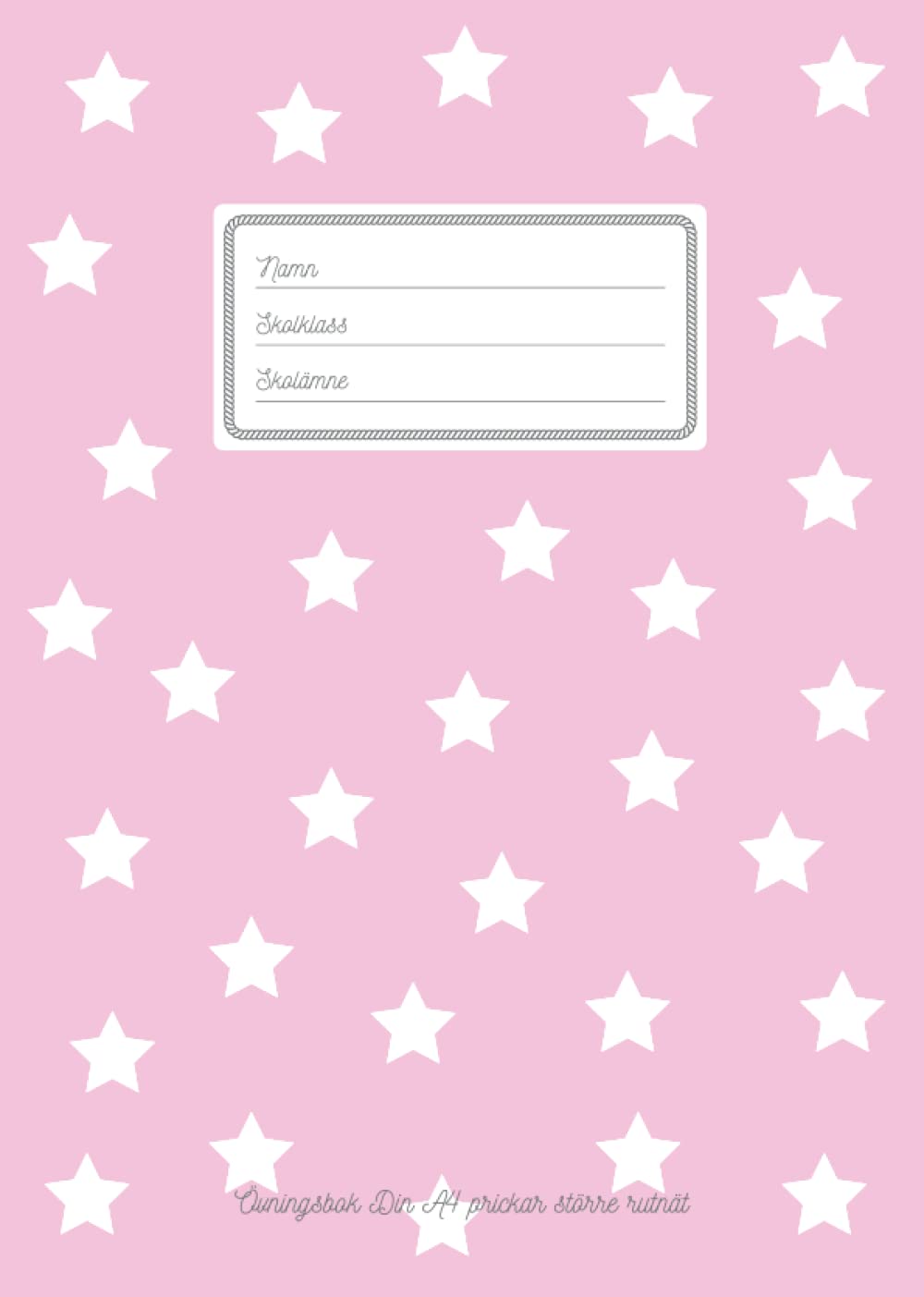 Övningsbok Din A4 prickar större rutnät: Dot Grid Målarbok | Prickad ritbok för skolan | Din a 4 | Med vackert stjärnklart omslag | 32 sidor