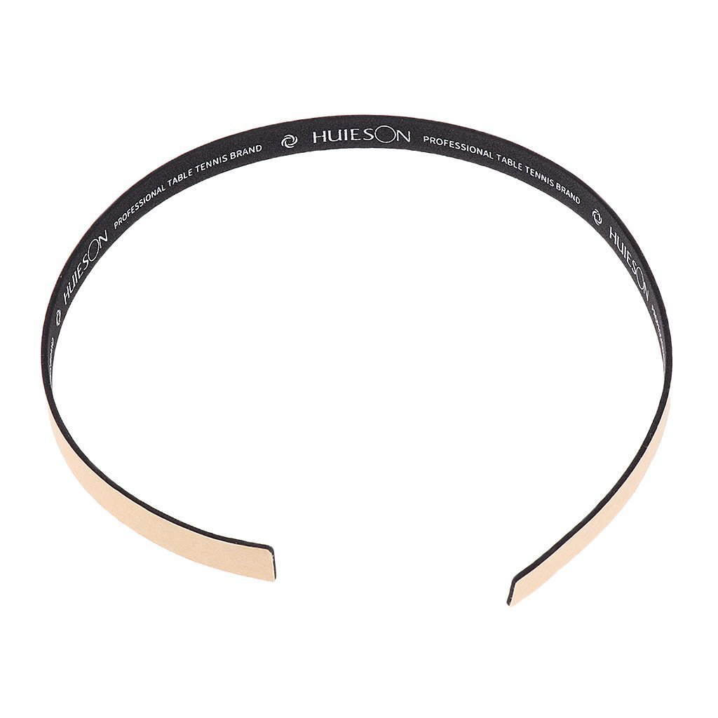 zalati Cinta de borde 10 piezas de Goma de cinta lateral y película protectora de borde de raqueta, adecuada para raquetas de tenis de mesa/tenis de mesa - 45 * 1 * 0,1 cm - negro
