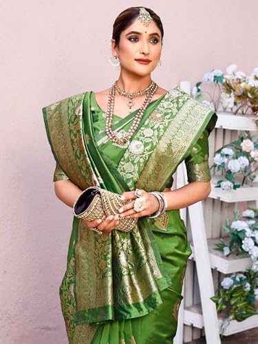 Image of GRECIILOOKS Saree | Women Saree | Cotton Silk Saree | Casual Saree For Women| Saree for Women | Silk Saree | Banarasi Saree