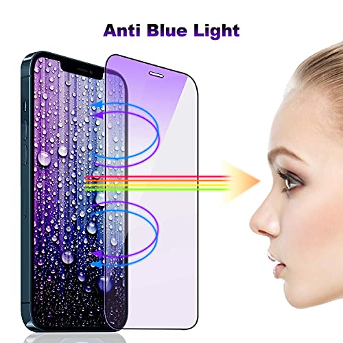 Zuslab [2 Pack] Glass Screen Protector Compatible With Apple Iphone 12 Pro Max (6.7''), Anti-Blue Light [Eye Protection] Ultra Clarity Glass Film Easy Installation #TOP2