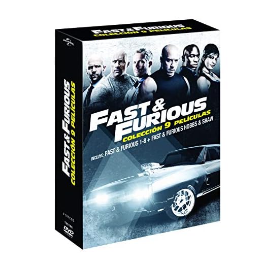 Pack: Fast & Furious 1-8 + Hobbs & Shaw [DVD]