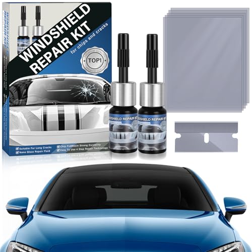Windshield Chip Repair Kit，Car Windshield Crack Repair Kit for Glass Repair，Cracked Windshield...