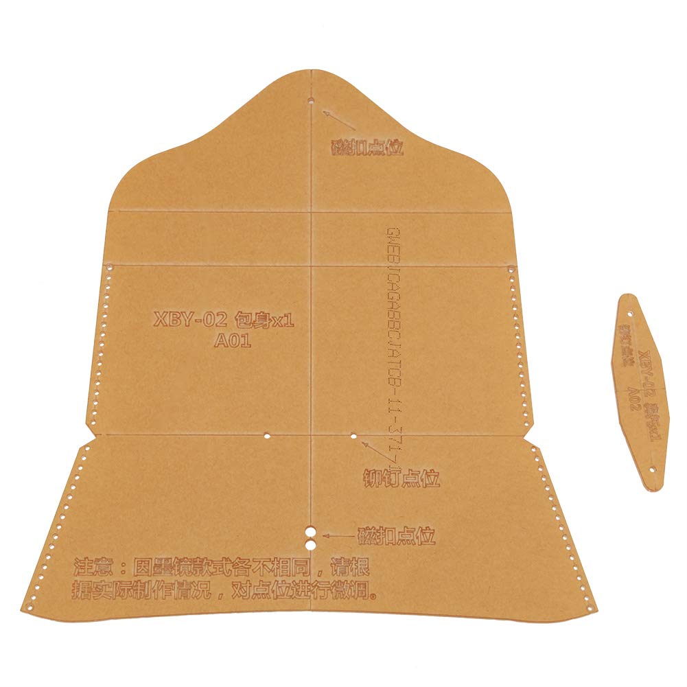 Ketsicart Eyeglasses Case Acrylic Template Set, DIY Acrylic Spectacle Case Stencil Template Leather Acrylic Template Leather Craft DIY Tool XBY-02