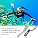 Pilipane Safety Sea Snips, Dive Shears, Emergency Scissors, Scuba Diving Scissors Stainless Steel Scuba Diver Shears with Lanyard and Buckle(绿色)