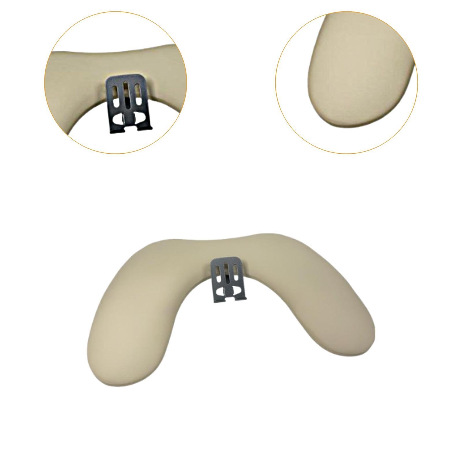 predolo Poggiabraccio per manicure, cuscino poggiamani, cuscino, morbido professionale a forma di U con supporto per telefono, strumento per manicure e unghie, Beige