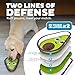 Outward Hound Tough Skinz Durable Squeaky Dog Toy with Two Tough Layers, Avocado, Green, Medium