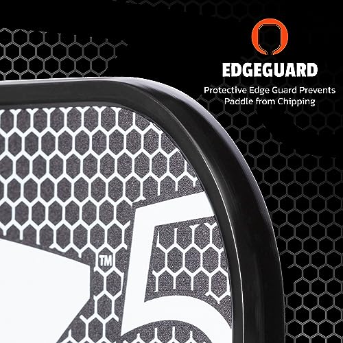 Image of Onix Graphite MOD Z5 Carbon Fiber Pickleball Paddle with Wide-Body Shape. Honeycomb Core, Graphite Face & Cushion Comfort Pickleball Paddle Grip