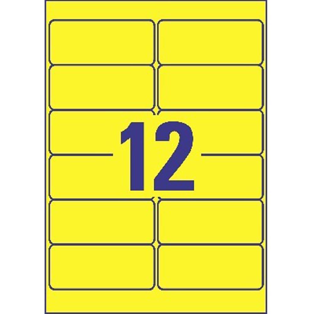3 étiquettes Avery résistantes aux intempéries 63,5 x 33,9 mm (lxh), 24 étiquettes par 3 étiquettes Avery résistantes aux intempéries 63,5 x 33,9 mm (lxh), 24 étiquettes par
