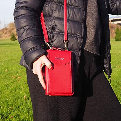 RAYPOW Forever Young mała torebka Crossbody w kolorze granatowym · pokrowiec na telefon komórkowy portfel z przegródkami na karty kredytowe dla kobiet