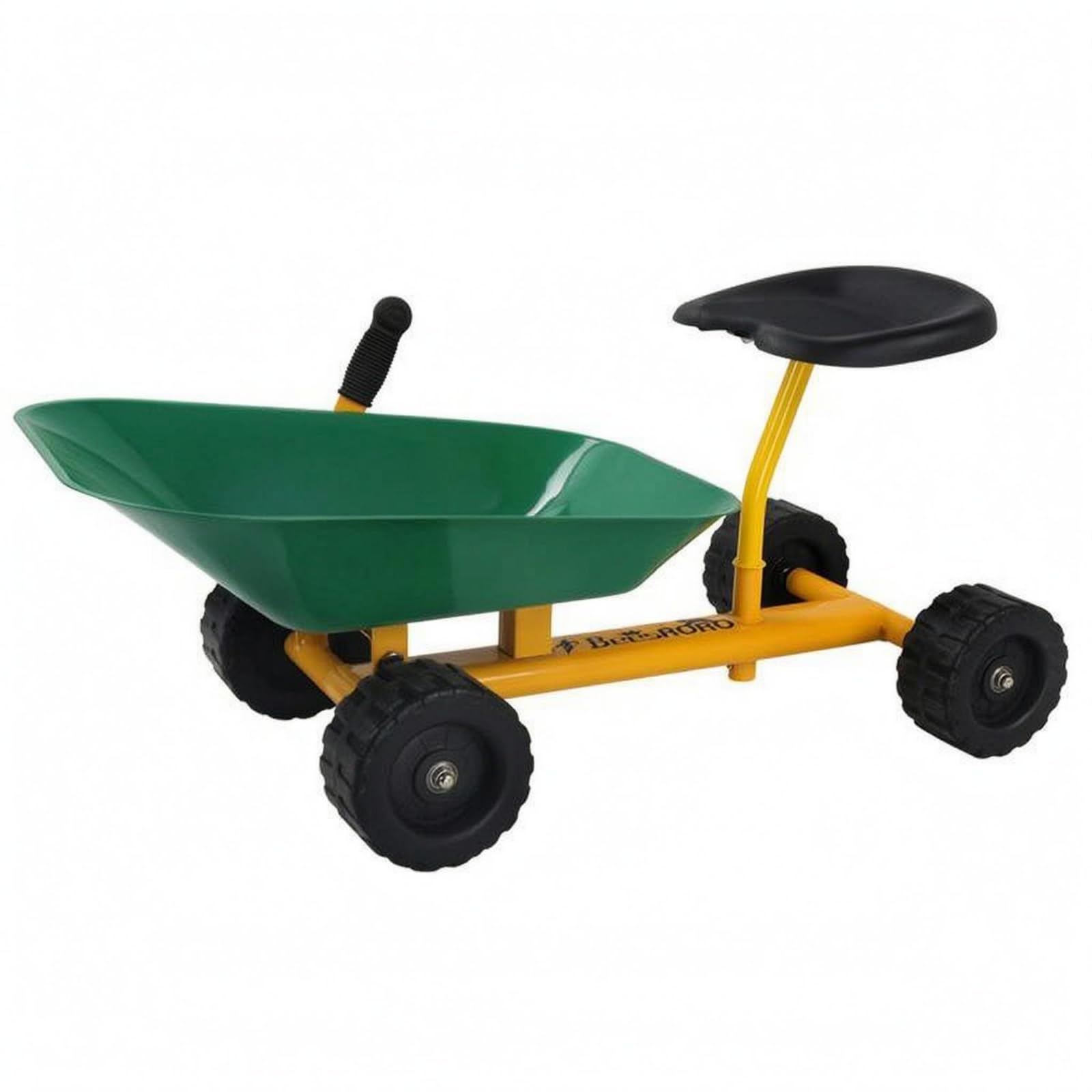Kinder Baufahrzeug Sandkarren Sandwagen Schubkarre Spielauto mit Schiebegriff Und Rutschfesten Reifen aus Carbonstahl Und für Sandkasten Spielplatz Wiese, Grün