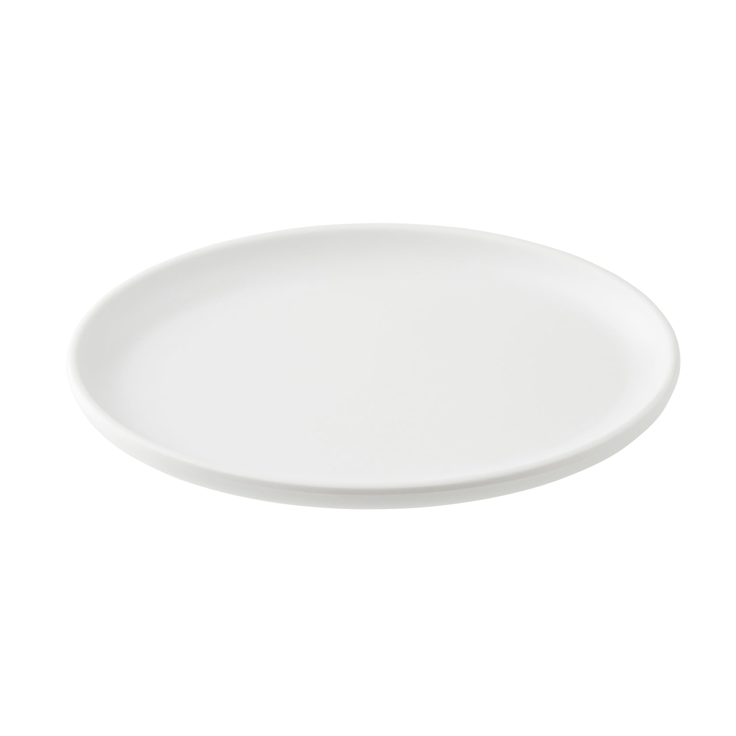 TableCraft Terra Collection Oval Serving Plate, 9" x 6" x 0.875", White Melamine, Durable Lightweight Dish for Appetizers, Desserts, and Side Service in Restaurants, Catering, and Events