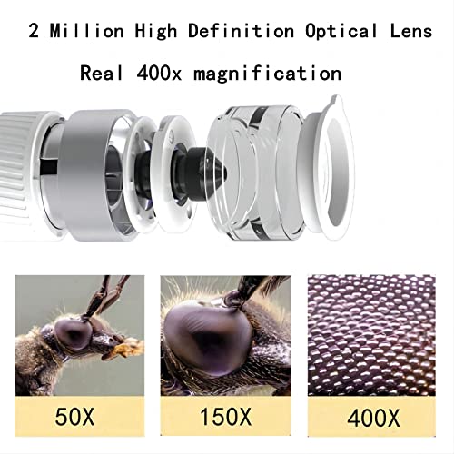 Beaverlab Wireless Lab Handheld Digital Microscope,Portable Wifi Usb Microscope Real 400X Hd Magnification,Photo/Video Capture For Kids Adults,Compatible With Iphone,Ipad,Android,Mac,Windows #TOP2