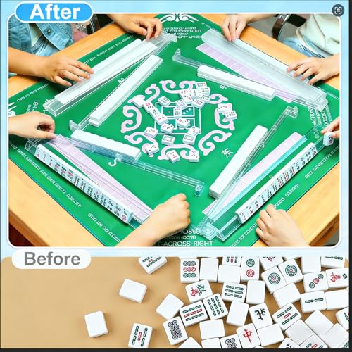 Juego de 4 Soportes de Mahjong con Empujadores miniatura 5