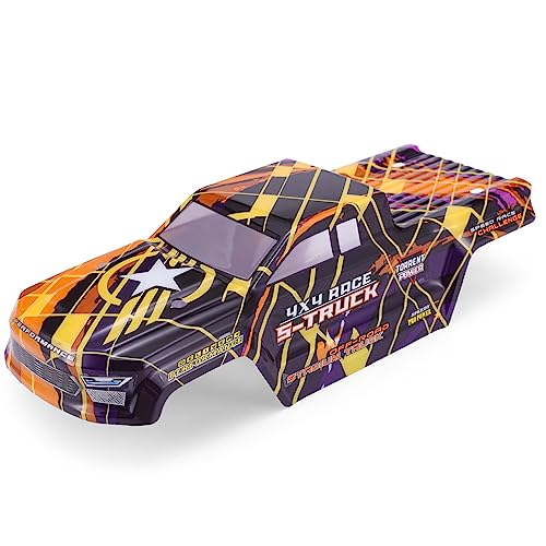 HAIBOXING Brushless 1/16TH RC Cars Spare Parts, RC Trucks Body Shell Yellow & Purple Apply to...