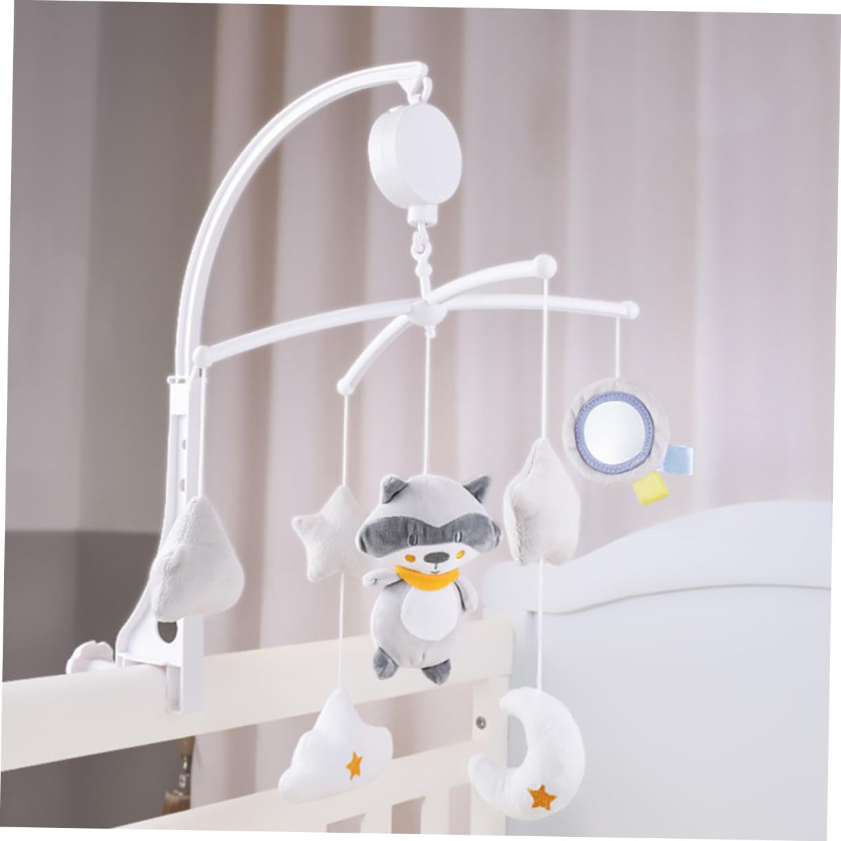 Carillon Musicale Rotante per Culla, Ornamento Cameretta | Plastica, Accessorio Appeso per Lettino, Regalo per Compleanno o Shower, per Ragazzo Ragazza