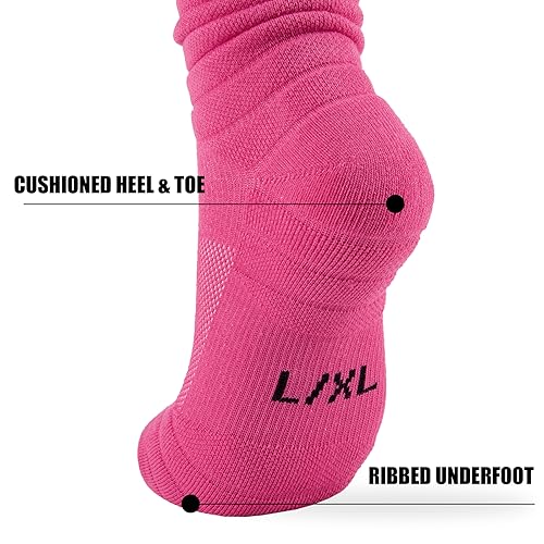 Yxmeiguo Scrunch Football Socks Extra Long Padded Sports Athletic Socks for Men Women with Ankle Support Football Accessories3