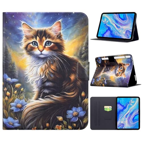 Protection Samsung Galaxy Tab S10 Lite antichoc dotée d'une fermeture magnétique et porte-carte