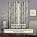 ACHIM Lined Blackout Grommet Window Curtain Panels - 50 Inch Width, 84 Inch Length - Tranquil (Silver) - Blackout Soft Polyester Drapes & Dressing for Bedroom Living & Dining Room Home Decor