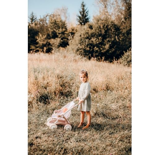 Smoby - Baby Nurse Puppenwagen - trendiger Puppenwagen für dein Püppchen bis 42 cm, mit waschbarem Stoffbezug, Metallrahmen und Sonnenschutz, für Kinder ab 18 Monaten – Bild 8