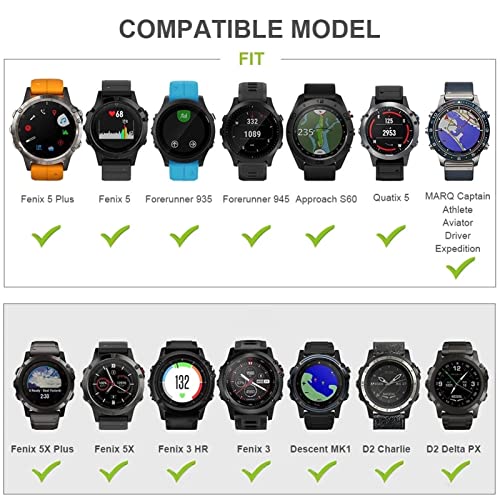 Bracelet titane Garmin Fenix 7X 7 6 Pro Forerunner 945