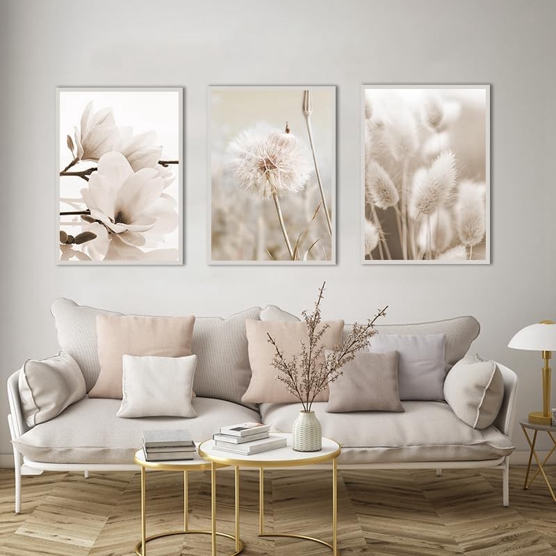 LPFNSF Beige Home Decoration Poster, Modern Reed Plant Decoration Landscape Painting, Bedroom, Living Room - Image 2