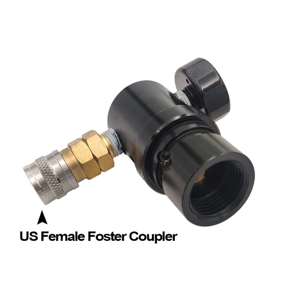 Regolatore a sfera per vernice, regolatore HPA MR GEN2 W Foster accoppiatore e tubo remoto compatibile con serbatoi standard HPA e SLP