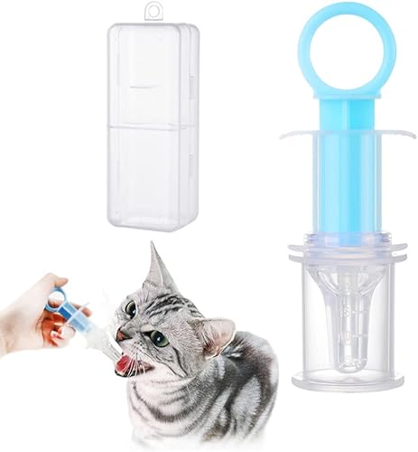 Dispensador de píldoras para mascotas, kit de herramientas de alimentación para mascotas, pistola, jeringa de riego líquido, con punta suave para