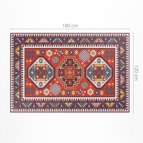 Tapis d'extérieur rectangle en PVC de style décoration turque