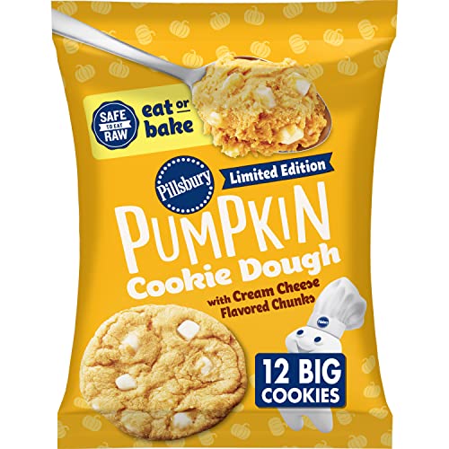 Pillsbury Ready to Bake! Pumpkin Cookie Dough with Cream Cheese Flavored Chips, 12 ct., 14 oz.